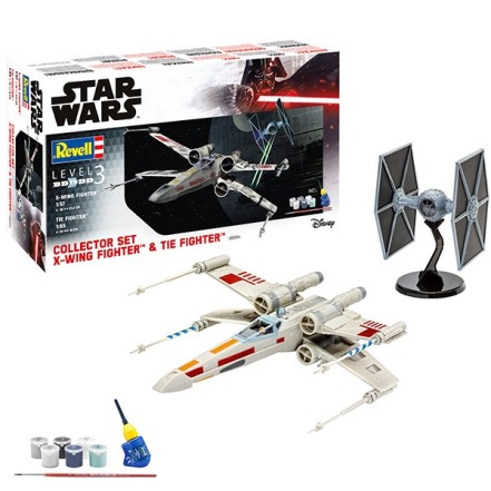  Star Wars X-Wing Fighter & TIE Fighter 1:57 & 1:65 SET